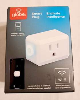 Globe 058219503294 Wi-fi Smart Plug No Hub Required 50329 Works With Alexa Siri Hey Google