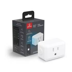 Globe Electric 445008092085 15 Amp Wi-fi Smart Adapter Plug Mini No Hub Required 1 Grounded Outlet White