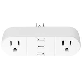 50020 Globe Electric Wi-fi 2 Grounded Outlet Smart Plug