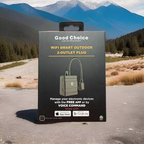 Good Choice 814349029840 Outdoor Smart Wi-fi Dual Outlet Wall Plug New
