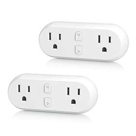 Hbn 857333007486 Smart Plug 15a Wifi&bluetooth Outlet Extender Dual Socket Plugs Works With