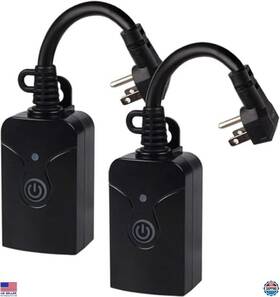 B08157d9gk Hbn Outdoor Smart Wifi Plug Heavy Duty Timer 2 Pack Alexa And Google Home