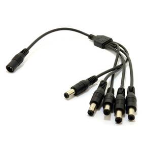 Homevision Technology Inc. 669716639661 Seqcam Cctv 1 To 5 Power Cable Splitter Black
