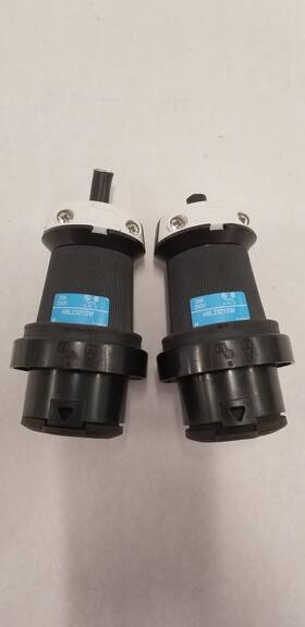 Hbl2321sw Hubble Lot Of 10 Twist Lock L6-20p 250v Male Plug Watertight Shroud