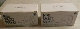 Hugoai 192728001701 Mini Smart Socket Lot Of 4 Wifi Works With Amazon Alexa White New In Box