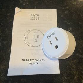 Ih-ww217 Ihome Smart Wi-fi Plug Alexa Compatible App-controlled 125v White