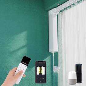 811.072.01 Ihomeblinds Smart Curtain Track 66-118 Inches Motorized Motor Automated Rail Adjustabl