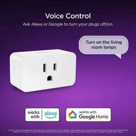 Ps1000p2r  Inc 2pcs Smart Home Indoor Plug With Scheduling And Voice Control