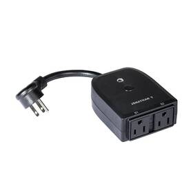 Jonathan Y 840011424156 Outdoor Smart Dual Plug Wifi Remote App Control Lights Home Assistant