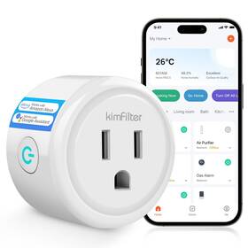 Kimfilter 014679764866 Wifi Smart Plug Wireless Plugs Outlet Compatible With Alexa And Google Voice A