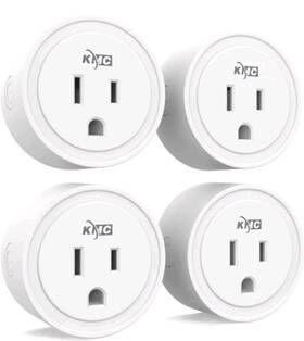 Kmc 313047535566 Smart Plug Mini 4-pack Wi-fi Outlets Home Remote Control Lights Plugs