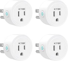 Ktmc 445048123169 Smart Plug 4 Pack Alexa And Google Compatible No Hub Remote Control