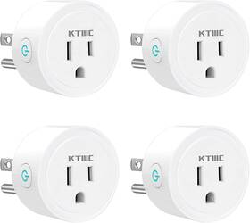 Ktmc 445057356312 Smart Plug 4 Packs Mini Wifi Outlet Compatible With Alexa Google Home No
