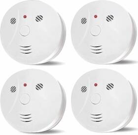 Lecoolife 766757854647 4 Pack Combination Smoke And Carbon Monoxide Detector Battery Operated Trave