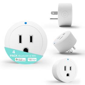 Ledmundo 313039915956 Smart Plug Wifi Outlet Timer Socket Compatible With Alexa And Google