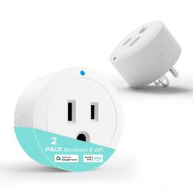 Sp-rd-pg10-2 Ledmundo Smart Plug Wifi Outlet Timer Socket Compatible With Alexa And Goo