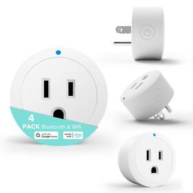 Sp-rd-pg10-4 Ledmundo Smart Plug Wifi Outlet Timer Socket Compatible With Alexa And Goo