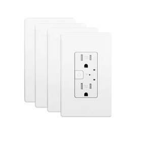 Lukyamzn 313017897878 15a Tamper-resistant Smart Wall Outlet With Alexa Google Assistant Timer And S
