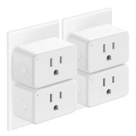 Lukyamzn 313026714784 15 Amp 120-volt Wi-fi Smart Plug Grounding Outlet Connector White Support Alexa