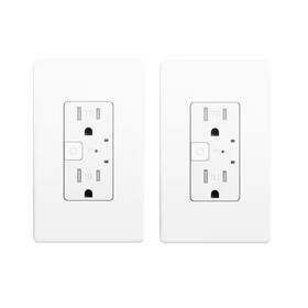Lukyamzn 313055087057 15a Tamper-resistant Smart Wall Outlet With Alexa Google Assistant Timer And S