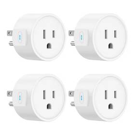 Lukyamzn 445013861874 10 Amp 120-volt Wi-fi Bluetooth Grounding Smart Plug Connector White Etl Fcc Cer
