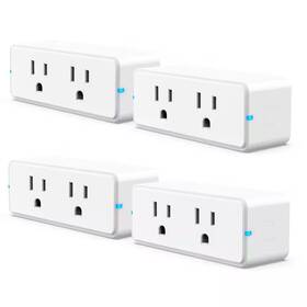 Lukyamzn 445021184101 15 Amp 120-volt Bluetooth Wi-fi Grounding Plug Connector White Smart Outlet Voic