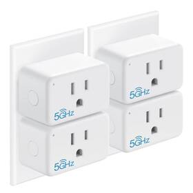 Lukyamzn 445043254219 15 Amp 120-volt Wi-fi Smart Plug Grounding Remote Control Alexa Google Home Comp