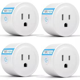 Lukyamzn 711181522730 10 Amp 120 Volt Bluetooth Grounding Smart Plug Connector White Voice Control Ale