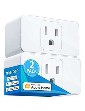 Meross 600358066606 Smart Plug Mini 15a Wi-fi Apple Homekit Alexa Google 2-pack