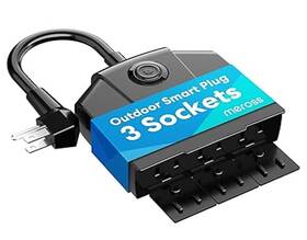 96wp Meross Outdoor Smart Plug Wi-fi Outlet With 3 Sockets Alexa Compatible Box-open