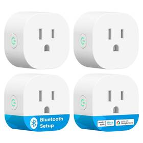 Mss105 Meross Smart Plug Mini 15a Wifi Bluetooth Outlet Socket Compatible With Alex