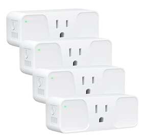 Mifra 754003275711 Smart Plug 2.4ghz 15 Amp Wifi Outlet With Child Lock And Vacation Mode 4pk