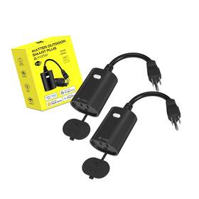 Mp22w Minoston Matter Outdoor Smart Plug Wifi Heavy Duty Plug-in Outlet Ip65 Water