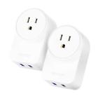 Mrj1011-wh-2pack Bestek Smart Plug With Usb Pack For Amazon Alexa Google