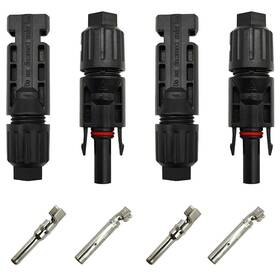 Muyesmdz1 Muyesm 2 Pairs Male/female Ip68 Of Connectors Solar Panels Kit Mc4