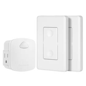Bhc1809-18b-2 Nobrand Wireless Remote Switch No Wiring 15a/1875w 100ft Rf Etl