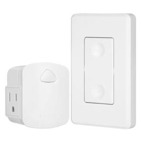 Bhc1809-18b Nobrand Wireless Light Switch Remote Control Outlet No Wiring 15a 100ft Range