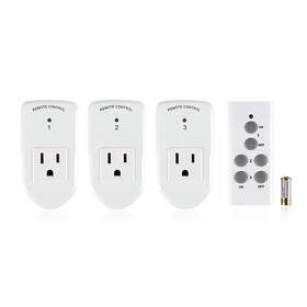 Es1513u-3-1 Nobrand Wireless Remote Outlet Switch 3rx-1tx 1200w/10a