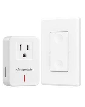 Shrls11c Nobrand Remote Control Outlet Wireless Wall Switch No Wiring 100ft Rf Etl