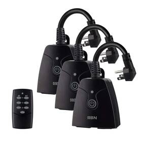 U151r-1-1 Nobrand Outdoor Wireless Remote Outlet 6in Cord 100ft Etl 15a 3packs
