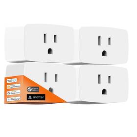 Onvis 445035020044 Matter Thread Smart Plug Mini Outlet 15a Works With Apple Home 4pk