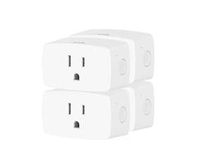 Onvis 787803142570 4 Pack Smart Plugs S4 White Matter Over Thread Universal Wall Plug-in New