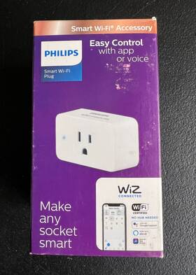 Philips 046677562342 Home Electrical Plug Adaptor Smart Wifi Wiz Voice Control On Off Switch