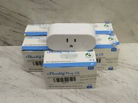 F2024 Shelly Lot Of 5 Smart Plug Bluetooth Wifi 15 Amp 120v
