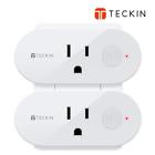 Sp20-2 Teckin Smart Plug Wifi Outlet Compatible With Alexa Echo Google
