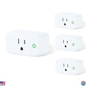B0bwdxxtdc Stanley Wi-fi Smart Plug Compatible With Alexa And Google Home 15a Timer 4 Pack