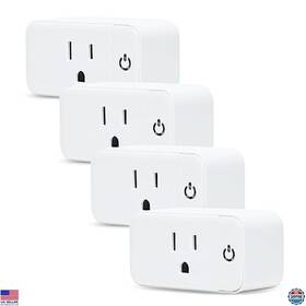 B0bx611jb5 Stanley 4 Pack Wi-fi Smart Plugs Alexa And Google Home Compatible Automatic Control