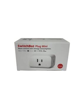 Switchbot 850007706876 Plug Mini Smart Wi-fi And Bluetooth Outlet 15a - 4 Pack