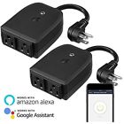 Sy8spl2pwifiblk Litedge Plugs Outdoor Smart Plug Waterproof Outlet Socket Works With