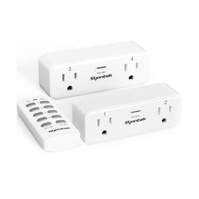 Bhc1802-2 Syantek Remote Control Outlet With 2 Independent Sockets Wireless Lig